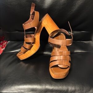 Cityclassified Brown Leather Sandals